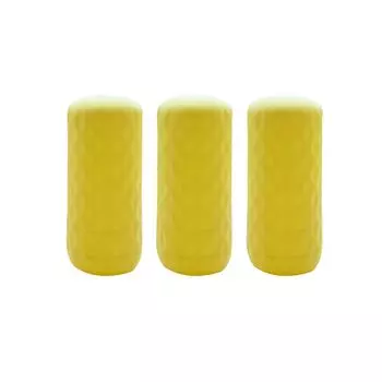 3Pcs Elastic Silicone Bottle Cover Leakproof Leakproof Protective Cover Camping Supplies жёлтый