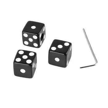 3PCS Guitar Volume Control Knobs Dice Shape Speed Control Knobs with Wrench Plastic Musical Parts