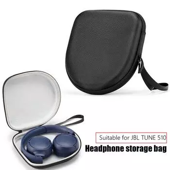 3Pcs Headphone Hard Case for TUNE 510BT Wireless Headset Storage Bag Black