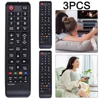 3Pcs Portable Remote Controller Battery Powered TV Controller for AA59-00602A AU