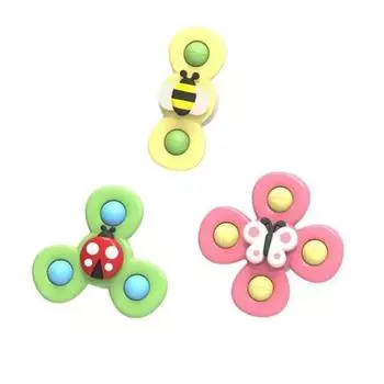 3PCS/set Baby Bath Toys For Boy Children Bathing Sucker Spinner Suction Cup Toy For Kids Funny Child Rattles Toddler Toys