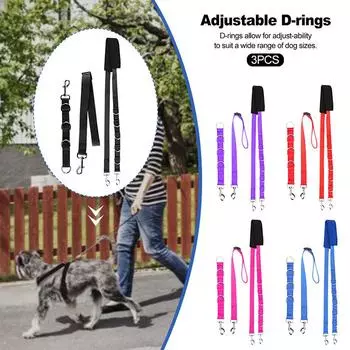 3Pcs/Set Dog Grooming Belly Strap D-rings Bathing Band Pet Supplies Adjustable Free Size Pet Traction Belt Collar Dog Harness фиолетовый