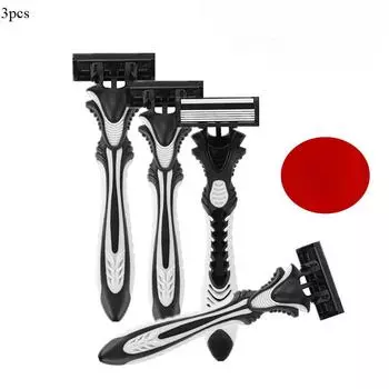 3Pcs/set Five-layer Razor Blade, Old-fashioned Manual Men s Razor, Disposable Razor, Shaving Knife