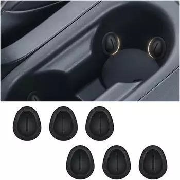 3pcs Shock-Absorbing Water Cup Limiter Cup Stopper Car Cup Holder Insert Small Footprint Good Shock Absorption For Bottle