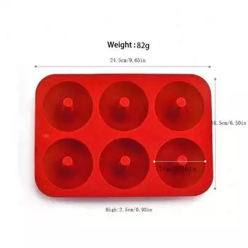 3pcs Silicone Donut Mold Non-Stick Silicone Doughnut Pan Heat Resistant Bagels Pan Mini Cupcake Mould Kitchen Tools