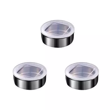 3Pcs Wall Mounted Magnetic Spice Jars Stainless Steel Seasoning Storage Box for Home 3Pcs