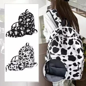 3Pcs Waterproof Girls Backpack With Lunch Box & Pencil Pouch - Lightweight School Backpack Bookbag One Size
