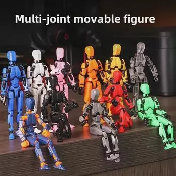 3rd Gen 3D Printed Lucky Doll: 13-Joint Articulated DIY Decompression Toy