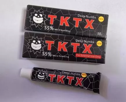 3шт Крем для татуировки TKTX 55% 10г/шт черный