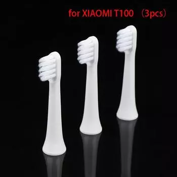 3шт Xiaomi T100 электрическая сменная головка зубной щетки с насадками для чистки щетины one size