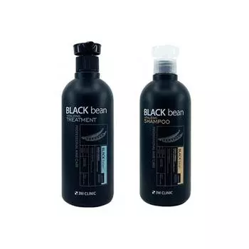3W CLINIC Black Bean Vitalization Шампунь, Лечебный, 500мл (2 варианта) #Shampoo