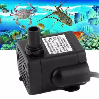 3W USB-1020 DC3.5V-9V Мини погружной водяной насос для аквариума Пейзаж Аквариум чёрный