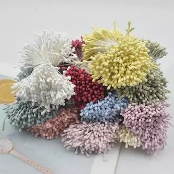 400 шт. цветы тычинки 2 мм искусственные цветы своими руками венок для свадебной вечеринки домашний декор для рукоделия украшение для дома украшение торта 400pcs