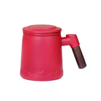 400ML Ceramic Tea Water Separation Cup Large Capacity Ceramic Tea Cup Personalized Gifts