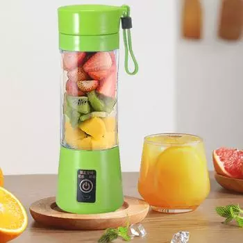 400ml Crusher Food Processor with 6 Blades Smoothie Milkshake Maker USB Charging Vegetable Juicer Blender for Home Office Travel розовый