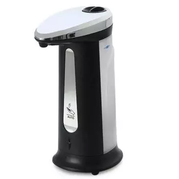 400ML Liquid Soap Dispenser Automatic ABS Intelligent Touchless Sensor Induction Hand Washer for Home Kitchen Bathroom Equipment чёрный