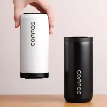 400ML Stainless Steel Thermos Cup with Lid Portable Car Insulated Water Cup Travel Drinkware Insulated Multicolor Water Bottle 400ml белый