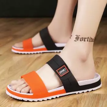 40-45 Summer Casual in Indoor Slippers for Man Designer Luxury Sandals Wading Beach Shoes for Boy Tnis Masculino Free Shipping 40 коричневый