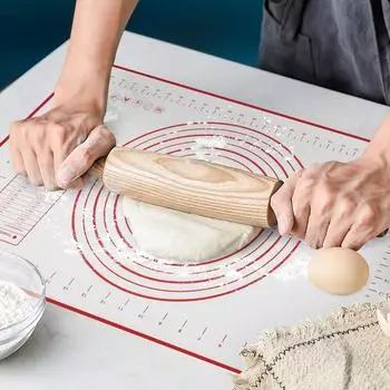 40*60 см силиконовый коврик для выпечки нескользящий коврик для выпечки многофункциональный силиконовый противень многоразовый коврик для раскатывания теста 29x26cm