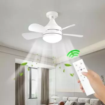 40/60W E27 LED Ceiling Fan Light Remote Dimming Function Suitable for Living Room Study and Home Use Fan Light Removable 85-265V E27