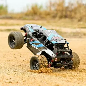 40 + миль в час, масштаб 1/18, радиоуправляемая машина, 2,4G, 4WD, высокоскоростная, быстрая, с дистанционным управлением, большая ГУСЕНИЦА синий