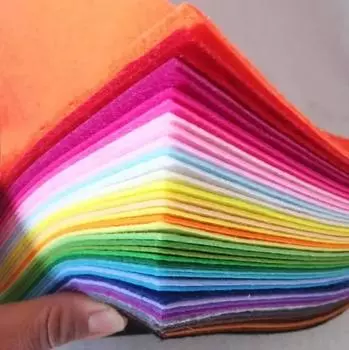 40 шт. фетровая ткань DIY Craft 10x10 см нетканый материал для рукоделия лоскутное шитье простыня швейная кукла ручной работы ремесло пэчворк ткань комплект 10x10cm