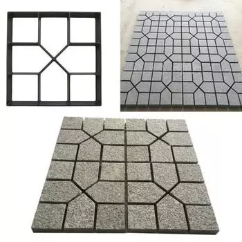 40 см x 40 см цементный кирпич бетоноукладчик DIY пластиковый дорожный чайник квадратная форма для мощения 40*40cm