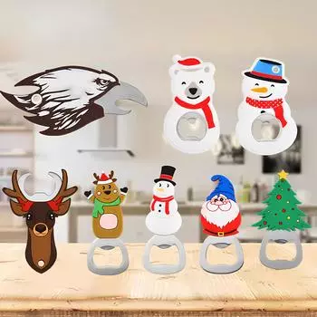 40pcs Creative Bottle Opener Silicone Cute Soft Rubber Bottle Opener Portable Beer Bottle Opener Wine Starter