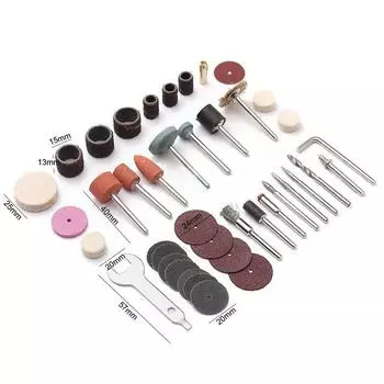 40pcs Mini Electric Drill Multi Rotary Tool Accessories Set Grinding Polishing Rotating Polishing Kits For Dremel Accessory