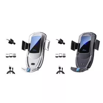 40W QC3.0Auto-Clamping Car Air Vent Pphone Mount for 14 / 13 чёрный