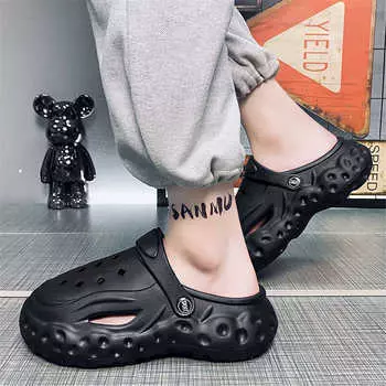 41-42 Appearance Increases Fashion Slippers Flip Flops Sandals Mens Loafers Shoes Luxury Sneakers Sport Second Hand What s 36