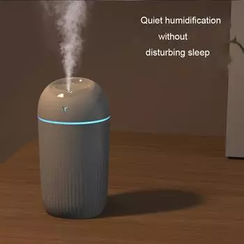 420ML Air Humidifier Mini USB Aroma Essential Oil Diffuser Ultrasonic Mist Maker Sprayer with Night Light Diffuser for Home Car белый