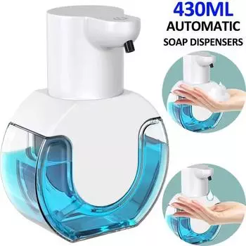 430 мл автоматические дозаторы мыла бесконтактные автоматические пены для ванной комнаты с зарядкой через USB умная ручная стиральная машина модель жидкости/пены