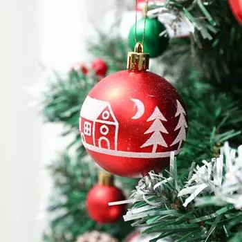 44pcs Christmas Balls Christmas Tree Ornaments Ball Xmas Hanging Tree Pendants Home Party Decor 2025 New Year Gift Noel Navidad as shown