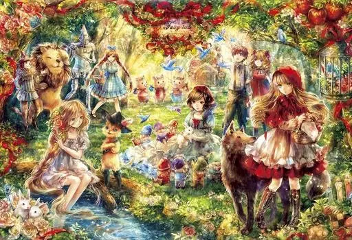 450 Piece Jigsaw Puzzle Puzzle Master Fantastic Art Forest Fairy Tale Small Piece (26x38cm)