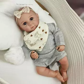 45 см полностью виниловые куклы Reborn Bettie очаровательные расписанные вручную волосы имитация возрождения куклы-младенцы для девочек детская игрушка для дома подарки на день рождения full silicone girl