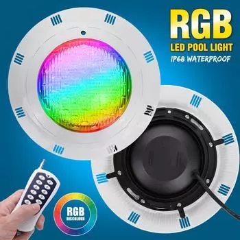 45 Вт RGB светодиодный светильник для бассейна, 450 светодиодов, IP68, водонепроницаемый, AC12V-24V, уличный RGB подводный светильник, светодиодный прожектор для пруда, Piscina Luz