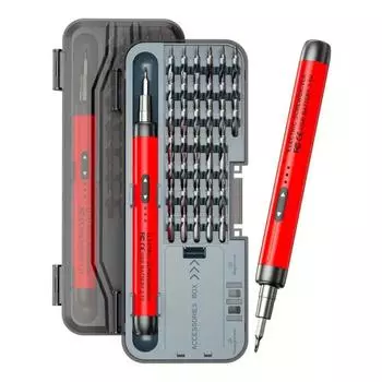 46 in 1 Electric Screwdriver Kit USB Rechargeable Electric Repairing Tool Set Repair Tool красный