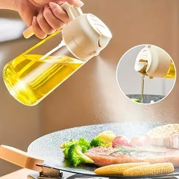 470 мл бутылка-распылитель для масла 2-в-1 стеклянный распылитель для масла диспенсер для масла графин для барбекю пикник кухня выпечка жаровня инструмент жёлтый