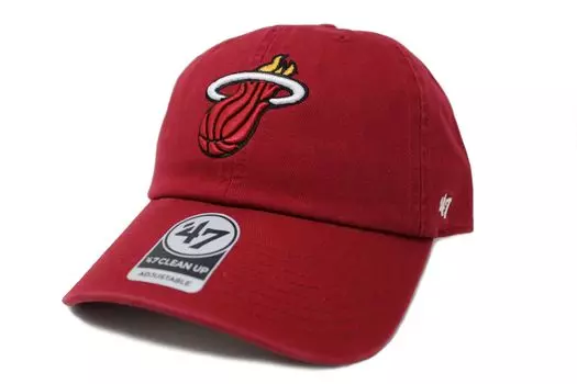 47 Brand Seven Cap 47 CLEAN UP NBA Eastern Conference Miami Heat Miami Heat 1 шт. (Сорок Брендов)