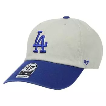 47 Cap Dodgers Cleanup LA Logo CLEAN UP CAP MENS LADIES Hat Low Cap MLB Двухцветный цвет Серый x Royal Свободный размер [47 Brand] Мужская Женская B-RGTTP12GWS-GY
