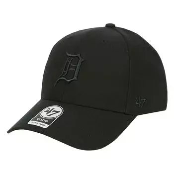 47 Cap Major League Baseball MVP Hat Brand MLB Logo Street Unisex Detroit Tigers All Black Black Free Size Mens Womens