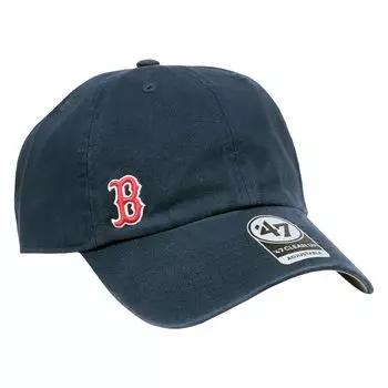 47 Forty Seven Clean Up Low Cap Unisex Mini Logo CLEAN UP MLB Chibi Logo Hat Cap Red Sox Navy Men s Women s