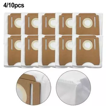 4/10pcs Dust Bags For Obode A8 Plus For ETA For Aurum PRO 6241 Vacuum Cleaner Spare Parts Sweeper Cleaning Tool Accessories