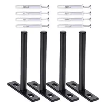 4/6/8pcs Heavy Duty Concealed Shelf Brackets Hidden Floating Shelf Supports set for Wall Mounted Storage & Displa 4