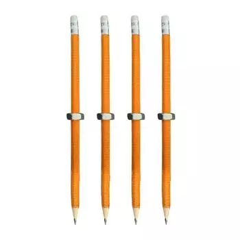 4/6/8Pcs Nut Decompression Pencil Stress Relief Threaded Wooden Pencil Students School Work Anxiety Relief Silent Calming Rotating Nut Fidget Pencil B 4pcs