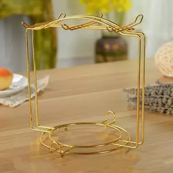 4/6 чашек Золотые подставки для чашек Стойка для домашней кухни Настольный держатель для кофейных кружек Органайзер для хранения Стойка для слива воды из чашек