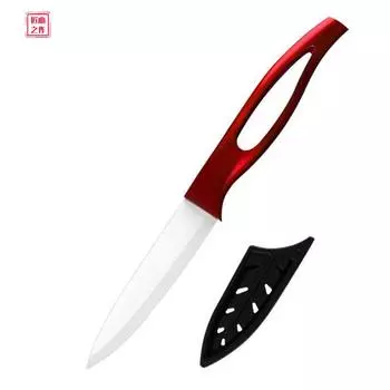 4-дюймовый керамический нож, бытовой острый керамический нож для фруктов, нож для очистки овощей, кухонные ножи красный