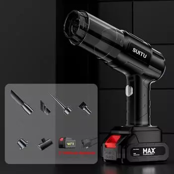 4 in1 Wireless Dust Blower High Power Air Dust Collector Car Vacuum Cleaner Dust Cleaning Tools 5 Battery