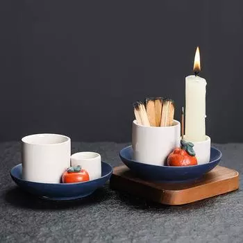 4 In 1 Ceramic Incense Burner Holder Sage Holder For Burning Incense Holder For Sticks Aromatherapy Burner For Meditation Yoga
